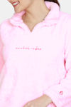 Zivame Fluffy Fur Knit Sweatshirt - Candy Pink — thumbnail 5